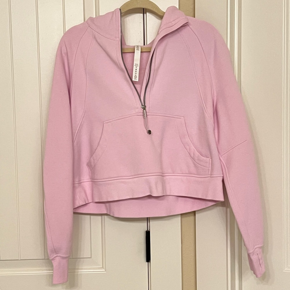 lululemon athletica Light Pink Half-Zip Hoodie